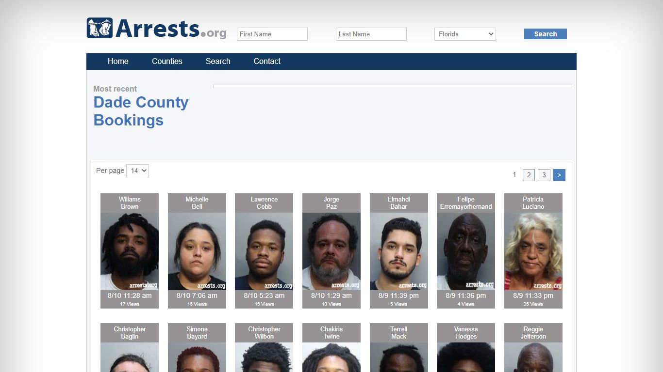 Dade County Arrests and Inmate Search